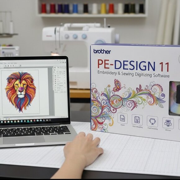 Brother Pe Design 11 - Embroidery Digitizing Sewing Software + 500 000 Designs - Picture 2 of 4